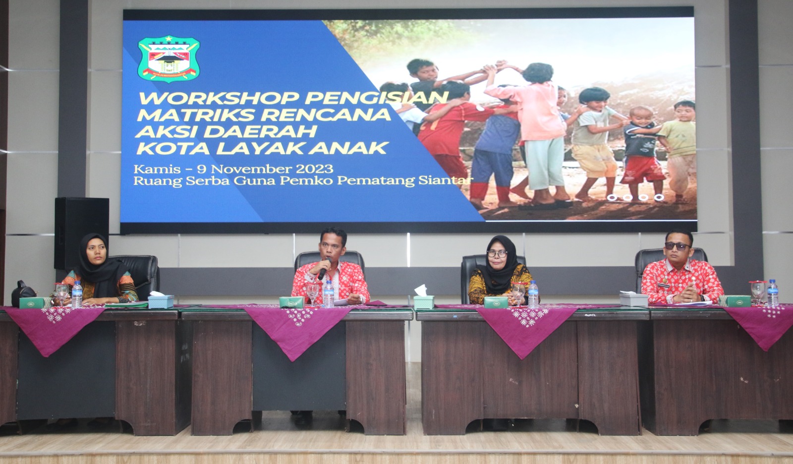 Pemko Siantar Gelar Workshop Pengisian Matriks RAD Kota Layak Anak