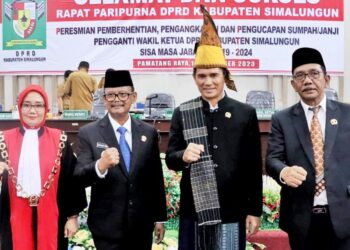 Paripurna, Johanes Sipayung Dilantik sebagai Wakil Ketua DPRD Simalungun Menggantikan Elias Barus