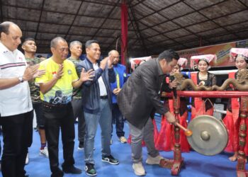 Kapolres Siantar Hadiri Pembukaan Kejurda Tinju Amatir se-Sumut