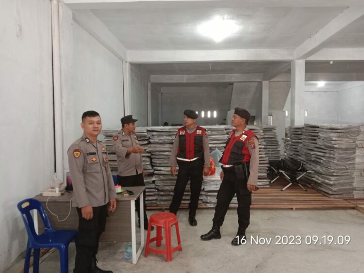 Satgas Preventif OMB Cek Gudang KPU Pastikan Kondisi Logistik Pemilu