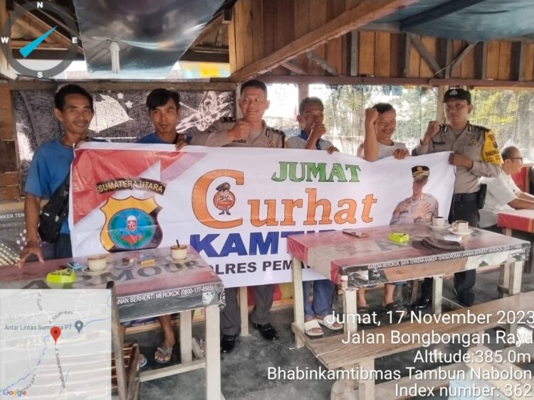 Polsek Siantar Martoba "Jumat Curhat Kamtibmas" Menampung Keluhan Warga Bongbongan Raya