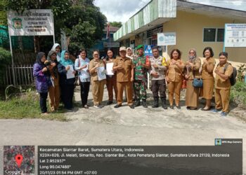 Bhabinkamtibmas Martoba Monitoring Pembagian BPNT