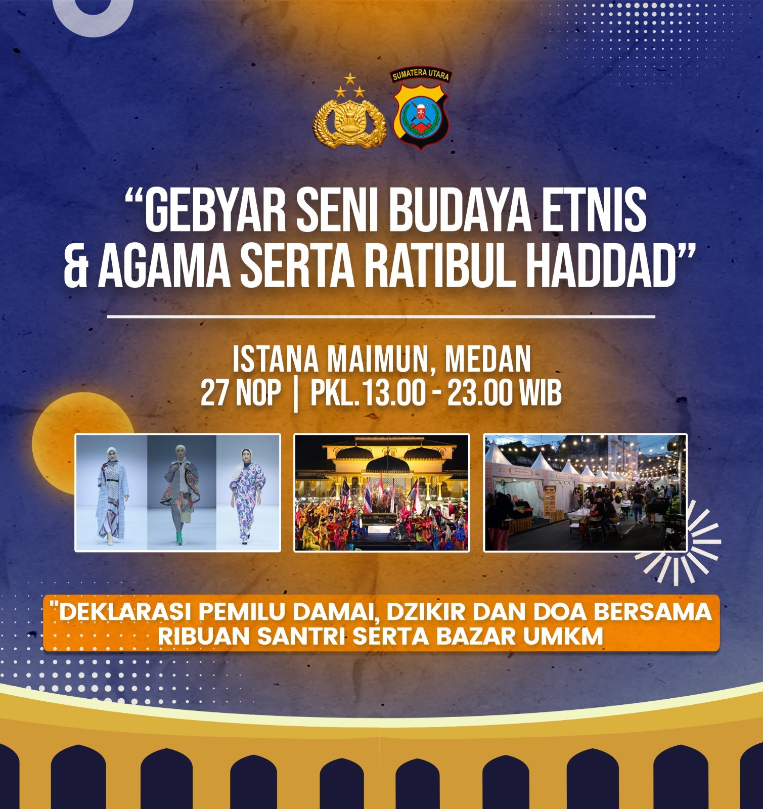 Polda Sumut Akan Gelar Gebyar Seni Budaya Lintas Agama Dan Bazzar UMKM