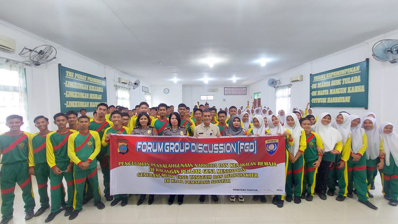 Sat Binmas Polres Siantar FGD di YP Taman Siswa Menyiapkan Generasi Tangguh dan Berkarakter