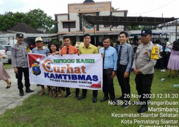 Polsek Siantar Selatan Gelar Minggu Kasih Curhat Kamtibmas di GPI Jalan Pangaribuan