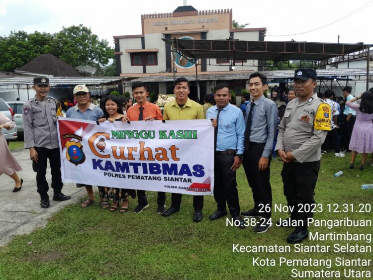 Polsek Siantar Selatan Gelar Minggu Kasih Curhat Kamtibmas di GPI Jalan Pangaribuan