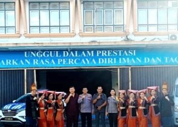 Polres Siantar Berangkatkan Tim Tari Tortor Somba ke Pagelaran Seni Budaya di Medan