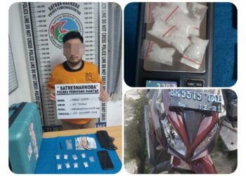 Diciduk Polres Siantar, Pemuda Jalan Catur dan 23.07 Gram Shabu Diamankan