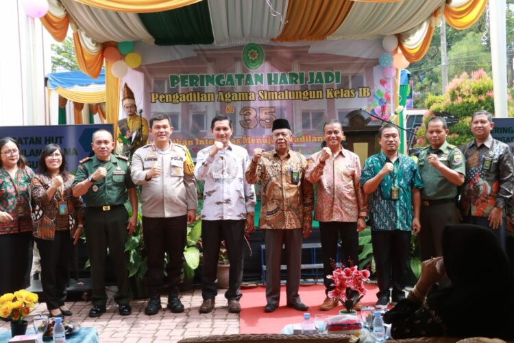 Kapolres Simalungun Hadiri Syukuran Peringatan Hari Jadi ke-35 Pengadilan Agama Simalungun Kelas IB