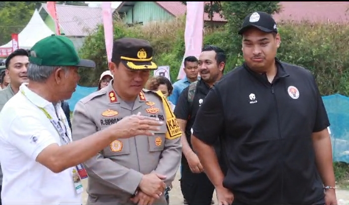 Kapolres Simalungun Menggelar Pengamanan Grand Final Danau Toba Rally 2023 Seri ke-4