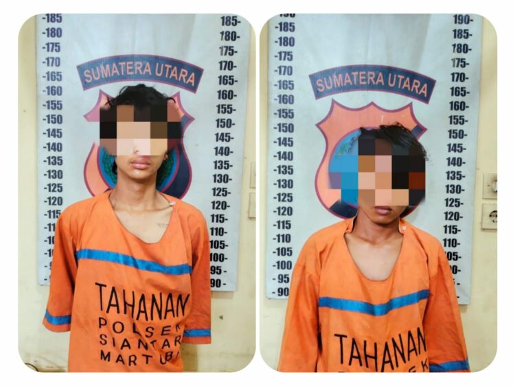 Polsek Martoba Amankan 2 Pelaku Pencurian Besi Pentol Kereta Api 