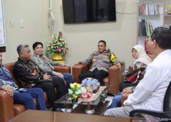 Kapolres Siantar Terima Audiensi  Komisioner KPU Dalam Rangka  Koordinasi Pengamanan Pemilu 2024
