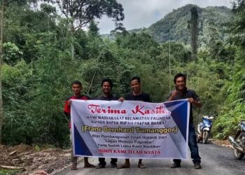 Masyarakat Kecamatan Pagindar Sampaikan Terimakasih Kepada Bupati Pakpak Bharat atas Pembangunan Infrastruktur 