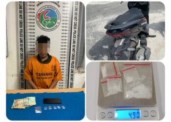 Sat Resnarkoba Polres Siantar Ringkus  Warga Sriwijaya Pemilik 6 Paket Shabu
