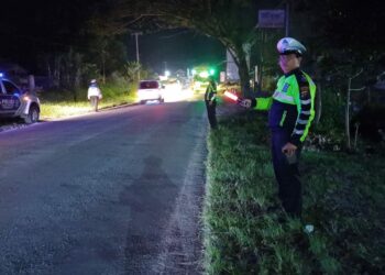 Sat Lantas Polres Simalungun Sukses Gelar Blue Light Patrol Demi Keselamatan Berkendara