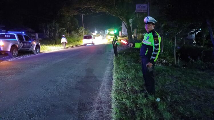 Sat Lantas Polres Simalungun Sukses Gelar Blue Light Patrol Demi Keselamatan Berkendara
