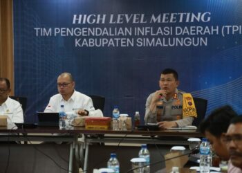 Kapolres Simalungun Sampaikan Kesiapan Pengamanan Jelang Nataru di High Level Meeting