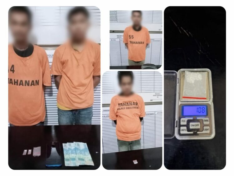 Polres Simalungun Ringkus 4 Pria dari Perdagangan, 46.83 Gram Shabu Siap Edar Disita