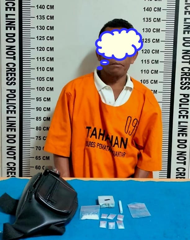 Polres Pematang Siantar Tangkap Pemilik 7 Paket Sabu Dari Warung Tuak