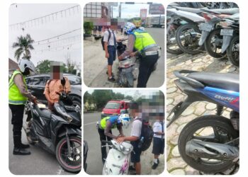 Pelajar Tidak Menggunakan Helm Langsung Ditilang Satlantas Polres Pematang Siantar