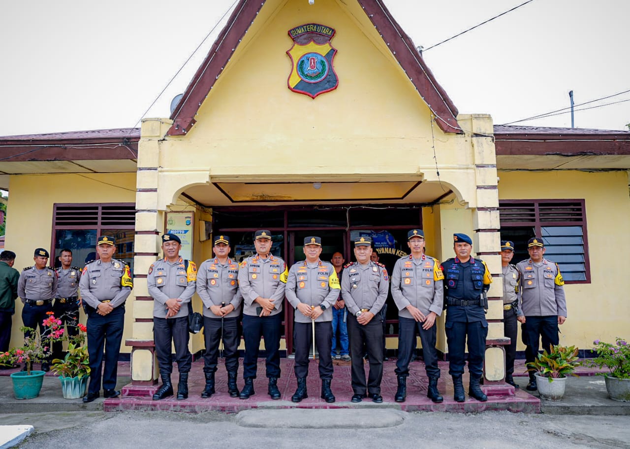 Kapolda Dan Waka Polda Sumut Cek Kesiapan Polres Taput Dan Polres Toba Dalam Rangka Pengamanan Pemilu 2024