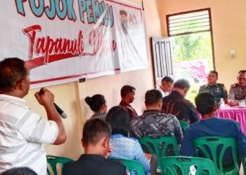 Di Ruang Pojok Pemilu, Polres Taput Ajak Tokoh Masyarakat Ciptakan Situasi Kondusif di Pahae Jae