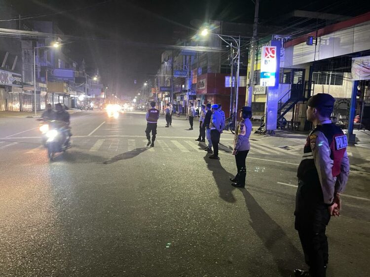 Polres Pematang Siantar Gelar Patroli Blue Light, Tidak Ditemukan Balap Liar 