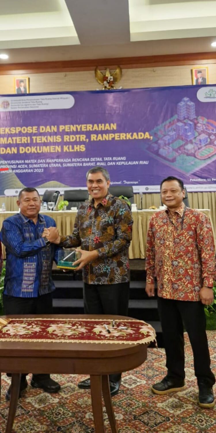 Pemko Siantar Hadiri Acara Ekspose dan Penyerahan Materi Teknis RDTR, Ranperkada Serta KLHS