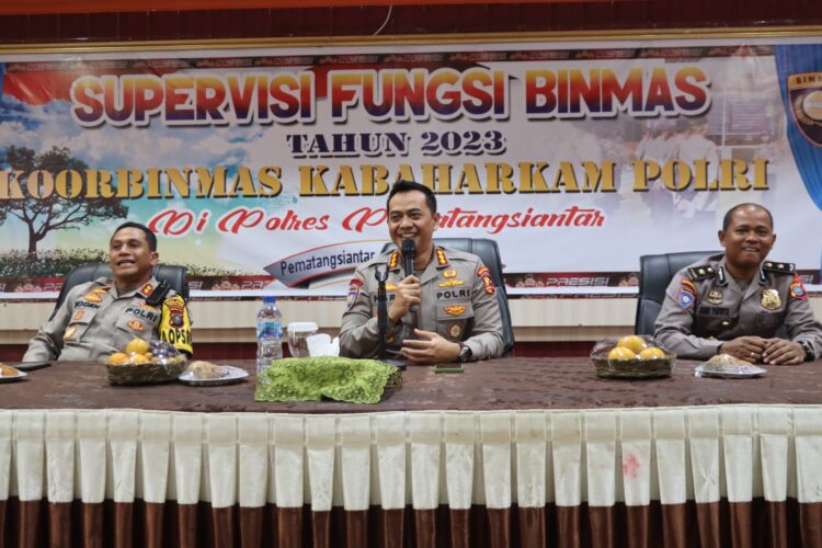 Kapolres Pematang Siantar Sambut Kunker Tim Supervisi Korbinmas Baharkam Polri