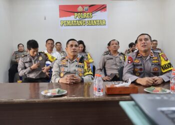 Kapolres Siantar Ikuti Rapat Lintas Sektoral Pengamanan Nataru Oleh Polda Sumut