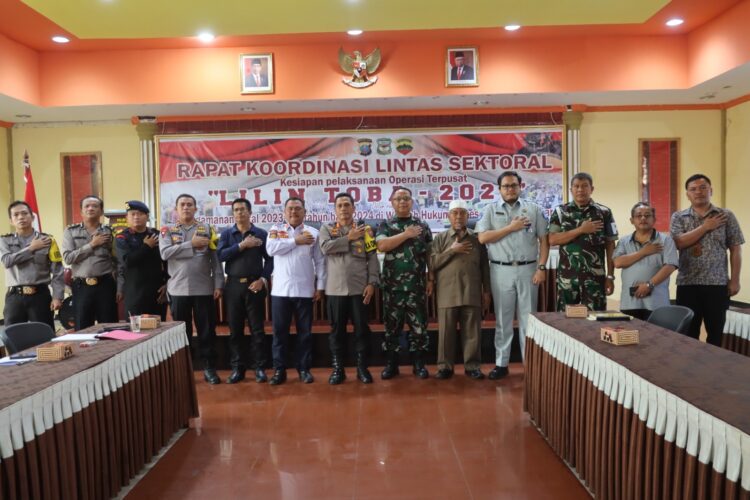 Pengamanan Nataru, Polres Siantar Laksanakan Rakor Linsek Kesiapan Pelaksanaan Ops Terpusat Lilin Toba 2023 