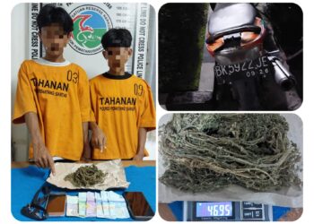 Sat Narkoba Polres Siantar Ringkus Dua Pemuda Pemilik Ganja Warga Sibatu-Batu