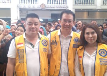 Jelang Nataru, Lions Club Medan Raya Bersama Dua Caleg Baksos di Medan Polonia