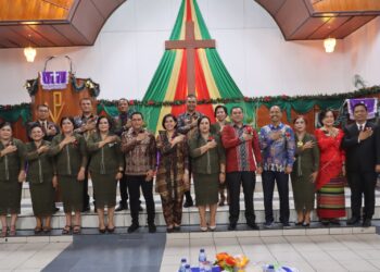 Kapolres Hadiri Perayaan Natal Keluarga Besar Polres Pematang Siantar