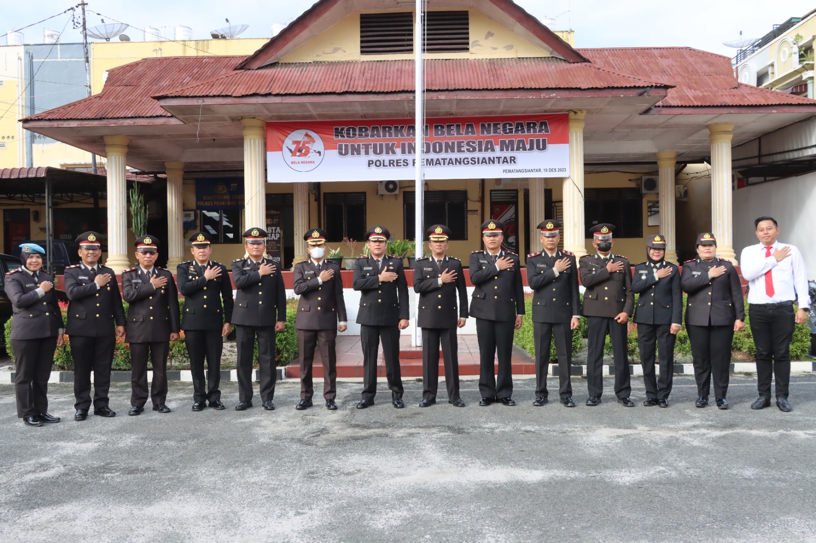 Polres Siantar Gelar Upacara Peringatan Hari Bela Negara Ke-75