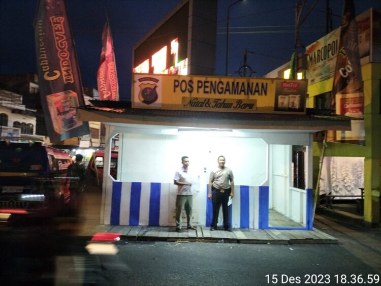 Polres Siantar Dirikan 4 Pos Pengamanan Dan 3 Pos Pelayanan Pangamanan Nataru 2023-2024