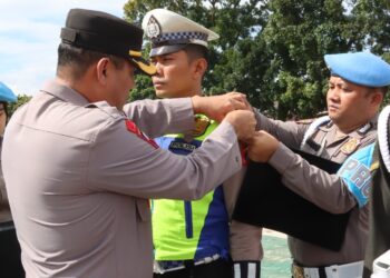 Waka Polres Taput Pimpin Apel Gelar Ops Lilin Toba 2023