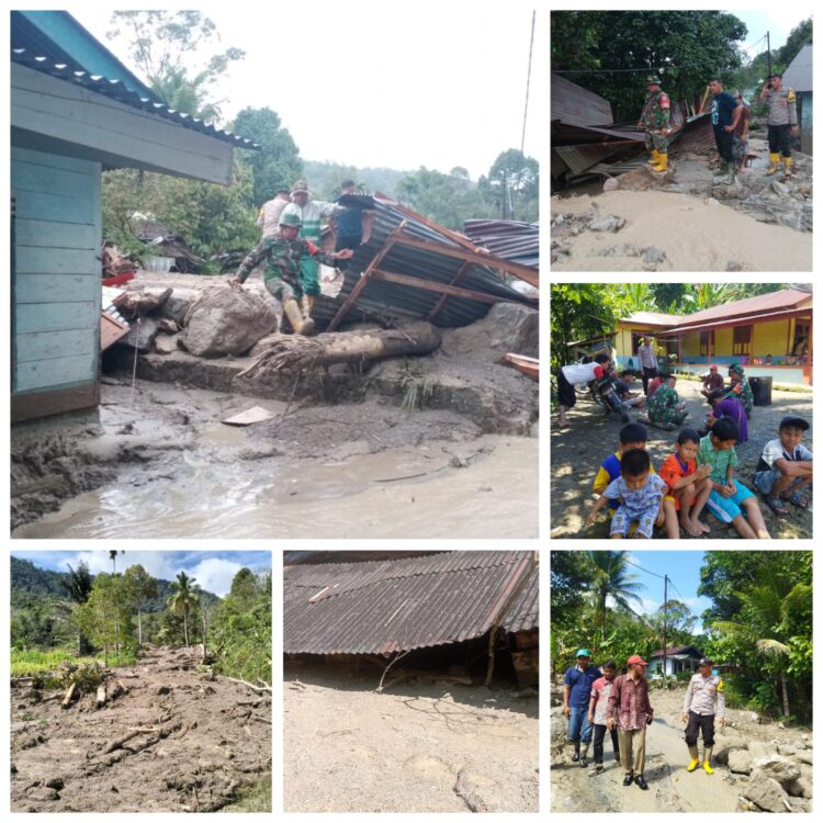 7 Rumah Warga di Taput Rusak Diterjang Banjir Bandang