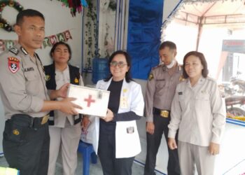 Dokkes Polres Siantar Cek Kesehatan Personil Pos Pam Dan Pos Yan Ops Lilin Toba 2023