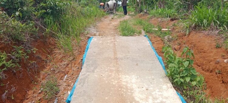 LSM Trinusa DPC Lampung Barat Soroti Dugaan Kekurangan Volume Jalan Rabat Beton Di Pekon Sinarjaya