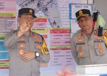 Kapolres Pematang Siantar Dampingi Kapolda Sumut Cek Pos Pengamanan
