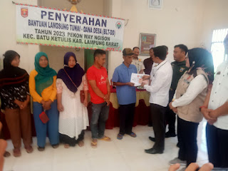 Pekon Way Ngison Salurkan BLT-DD Tahap Kedua Untuk 25 KPM