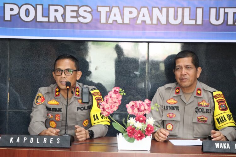 Kapolres Taput Paparkan Keberhasilan Pengungkapan Dan Penyelesaian Kasus Selama Tahun 2023