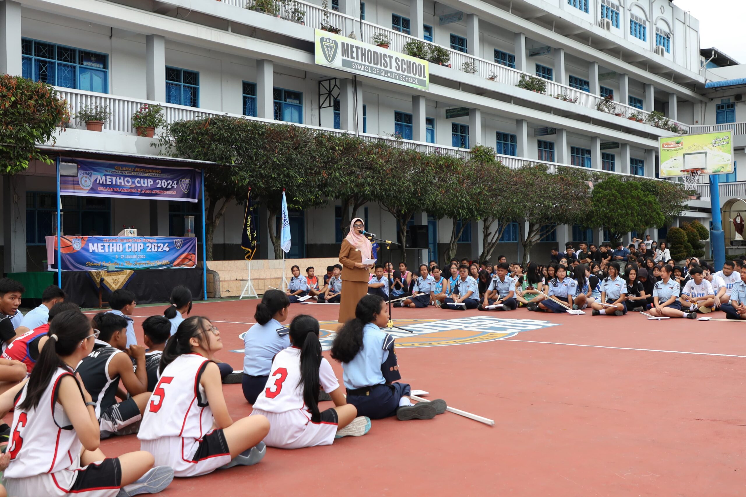 Wali Kota Siantar Membuka Turnamen Basket Ball Methodist Cup VI Tahun 2024