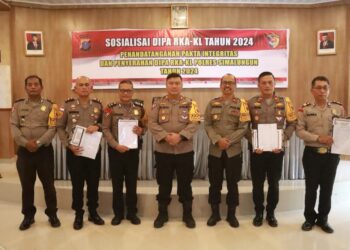 Polres Simalungun Gelar Sosialisasi Anggaran dan Tandatangan Pakta Integritas Transparansi Keuangan