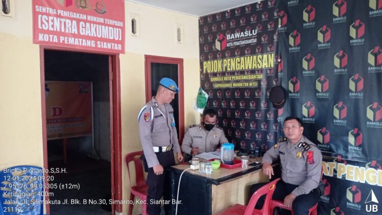 Polres Siantar Beri Pengamanan 24 Jam,  Pastikan Kantor KPU Dan Bawaslu Aman 