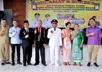 Wabup Simalungun Lantik Pangulu Nagori Sibunga Bunga Periode 2023-2029