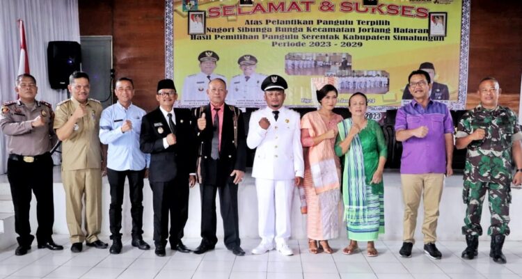 Wabup Simalungun Lantik Pangulu Nagori Sibunga Bunga Periode 2023-2029