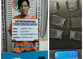 AH Pemilik 6 Paket Sabu Diringkus Sat Resnarkoba Polres Pematang Siantar 