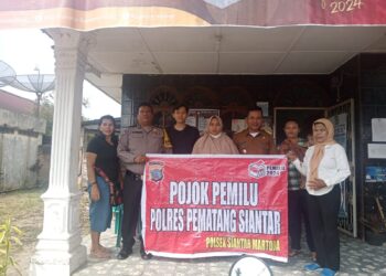 Polsek Siantar Martoba Gelar Pojok Pemilu, Ciptakan Harkamtibmas Jelang Pemilu 